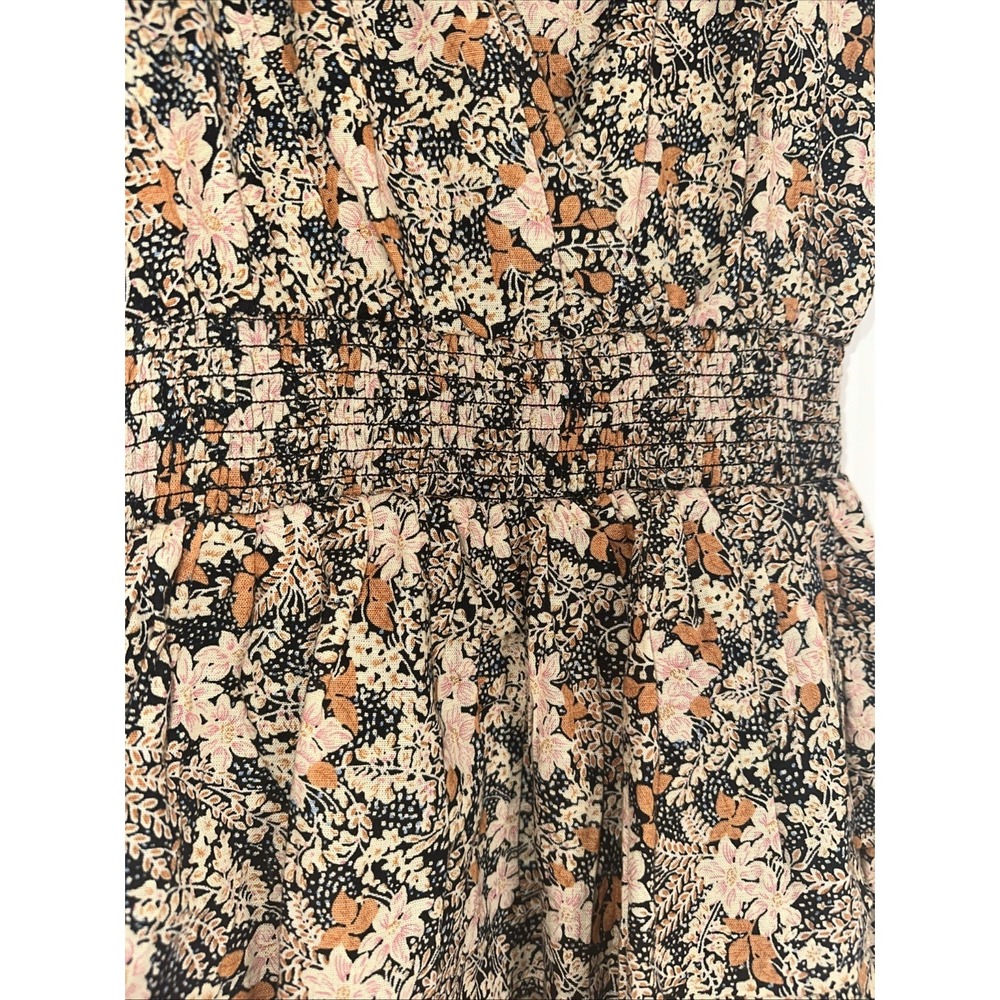 American Eagle S Floral Garden Party Tiered Mini Dress Ruffles Cottagecore Derby - Picture 3 of 6